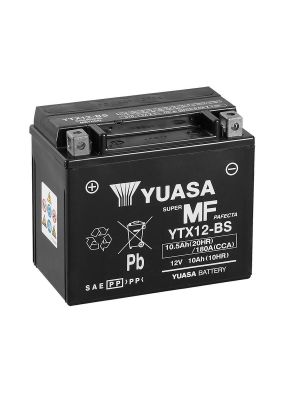 Аккумулятор Yuasa YTX12-BS 12V 10,5Ah 180A, Фото 1