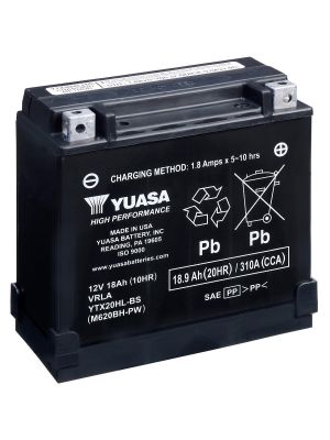 Аккумулятор Yuasa YTX20HL-BS 12V 18,9Ah 310A, Фото 1