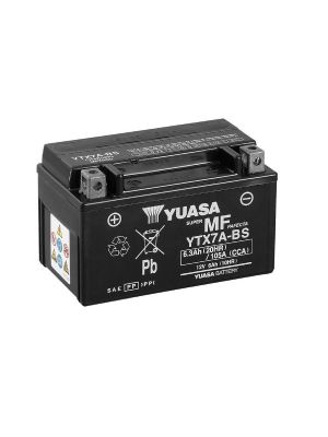 Аккумулятор Yuasa YTX7A-BS 12V 6Ah 105A, Фото 1