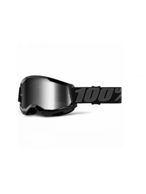 Окуляри для кросу 100% Strata 2 Goggle Black silver lens, Фото 1