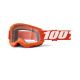 Очки для кросса 100% Strata 2 Goggle Orange clear lens, Фото 1