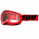 Очки для кросса 100% Strata 2 Goggle Red clear lens, Фото 1