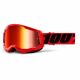 Очки для кросса 100% Strata 2 Goggle Red mirror red lens, Фото 1