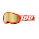 Окуляри для кросу дитячі 100% Strata 2 Youth Orange gold mirror  lens, Фото 1