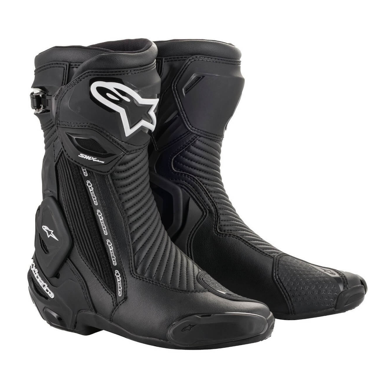 Alpinestars S‐MX PLUS 黒/青 Alpinestars S-MX Plus Boots Bargain - Beginner Biker Adventures