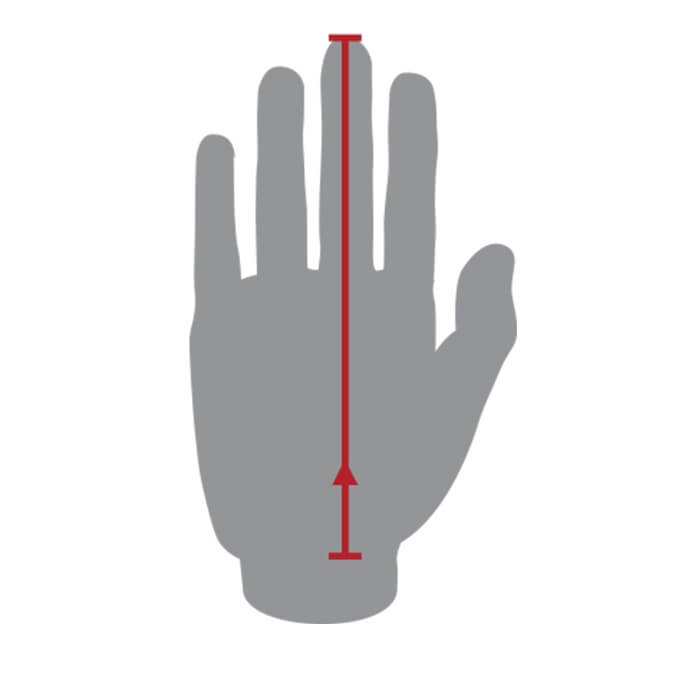 Fox size glove measures